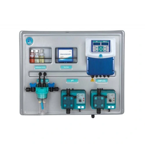 GEMAŞ Pool Director Otomatik pH ve ORP (Redox) Kontrol Cihazı, Akış Sivici 2 (Kürek tipi)1,5 mt kablolu