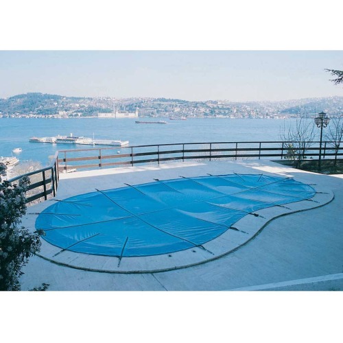 Poyrazlüx Kış Havuz Örtüsü (Mavi PVC 650 gr/m², Yay & Dübel Komple)